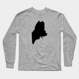 Maine Black Long Sleeve T-Shirt